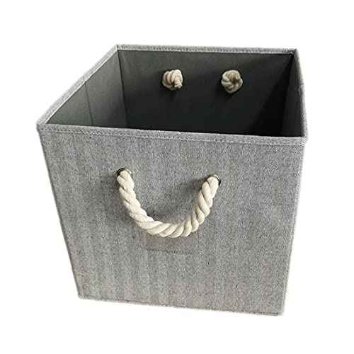 Opslagmanden Opvouwbare mand bakken doek opslagcontainer mand met grijs grijs - Image 3