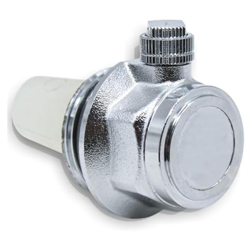 DOJA Barcelona Purgador Automático Radiador - Conexión Rosca Derecha - Cromado - Válvula de Purga de Aire Automatico Calefaccion y Purgador Radiador con Boya, Fácil Instalación, Eficiencia.