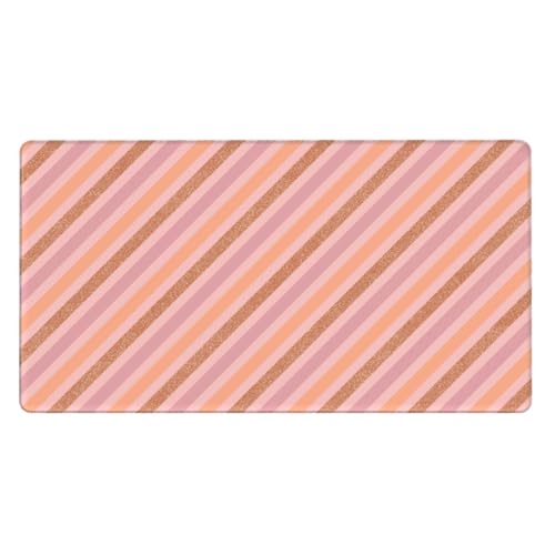 Tapis de souris pour le travail et bureau style rayures diagonales