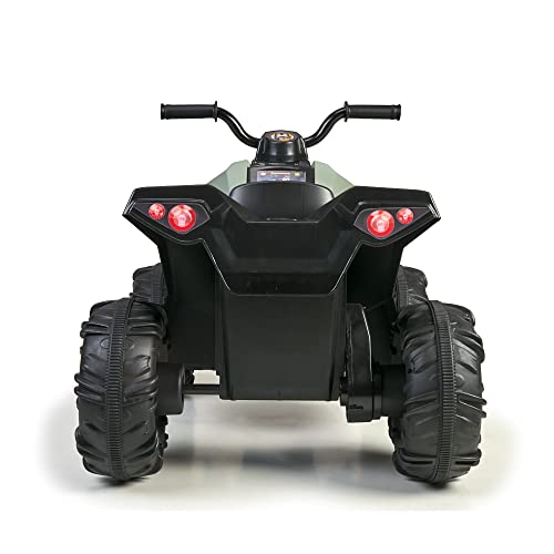 FEBER - Elektrisches Quad Boxer | 12V Batterie, Vorwärts- und Rückwärtsgang, Bremse, bis zu 5 km/h, inklusive Ladegerät, 45 min Spielzeit - 3 bis 5 Jahre - Grün