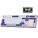 RK ROYAL KLUDGE S104 kabellose mechanische Gaming Tastatur mit Display&Drehregler, Tri-Mode,101Tasten,Full Size&Top-Mount-RGB, BT/2,4GHz/USB-C, 8000mAh-Akku, Web-Treiber, Hot-Swap, US QWERTY