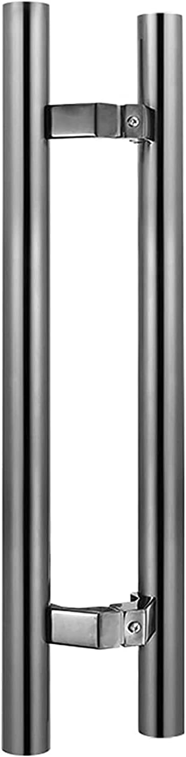 Door Handle Door Pull Glass Door Handle, Barn Door Handle, Sliding Door Pull Handles, Stainless Steel Pull and Push Door Hardware Set, Industrial Grab Bar for,Garage,Sheds
