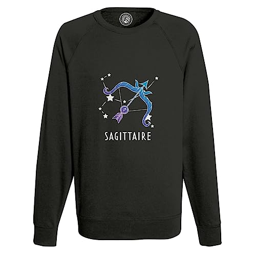 Sweat shirt homme Sagittaire signe astrologie motif céleste solaire sidéral
