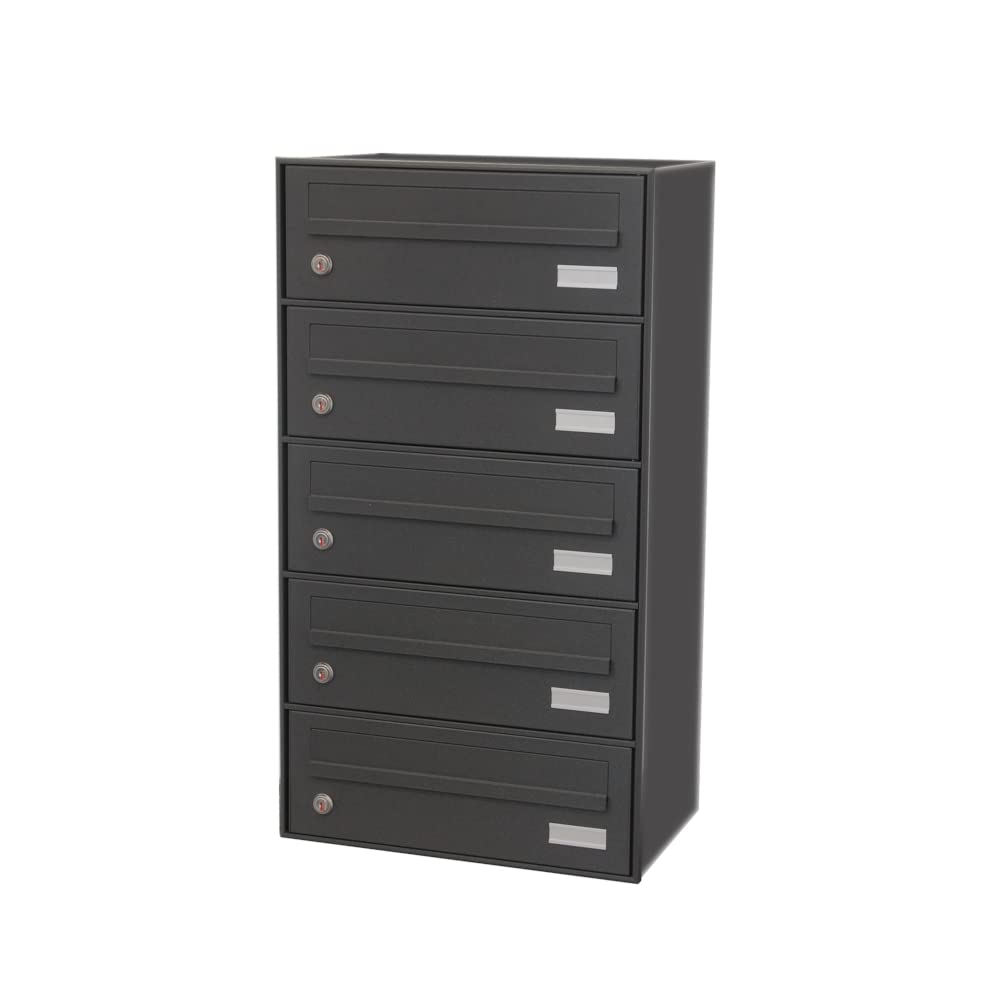 Cassette postali per esterno 5 posti Grigio Antracite
