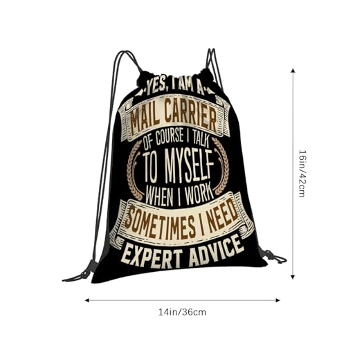 Funny Maill Carrierr I Men Women I Cool Postmann I Mailmann Drawstring Bags For Baseball2