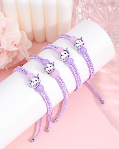 Image of 2 /3 /4 Pcs Best Friend Bracelet Heart /Butterfly /Infinity /Unicorn Matching Handmade Friendship Sister BFF Best Friends Bracelet Birthday Gifts for Her
