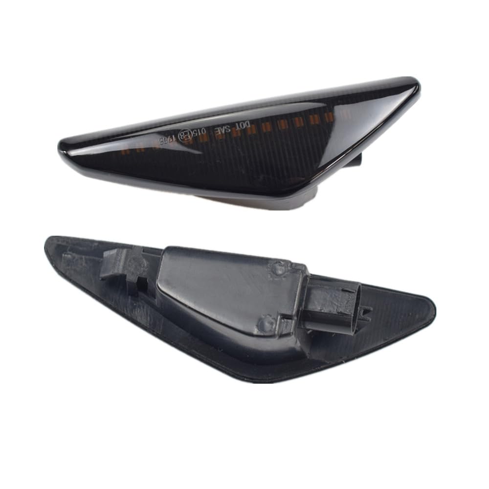 Kakulkomen Turn Signal Lamp Led Front Fender Side Marker Light Compatible with BMW X3 X5 X6 F25 2011-2017 E70 2007-2013 (not for X5M) E71 / E72 2008-2014 (Black)