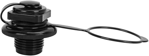 Alomejor Válvula de aire inflable, válvula de tornillo, boquilla de PVC de 0.945 in para reparaciones de canoas en kayak, balsas, campistas,