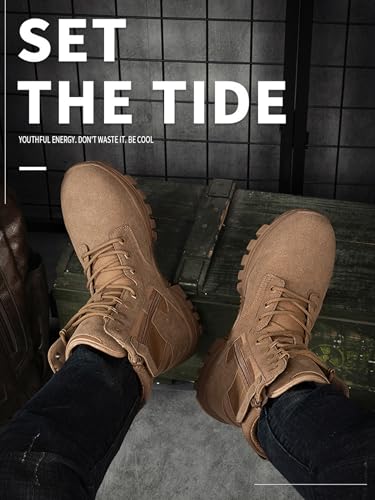 Kervaky Men's Tactical & Military Boots - Durable, Lightweight, Combat & Outdoor Boots4