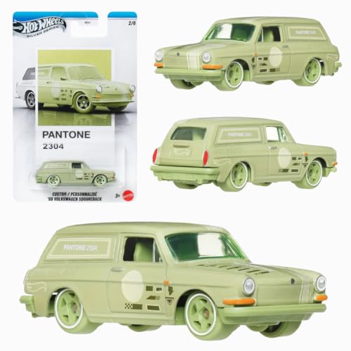Hot Wheels Silver Series Pantone Green Custom '69 Volkswagen Squareback 2/6 - image 1