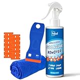 POLIXEL Goo Gone Adhesive Remover Spray - Glue & Sticker Dissolves Spray Removes Glue, Sticker Residue, Labels, Tape, Gum, Tar & Decals from Cars, Floors, Windows, Glass - 5OZ