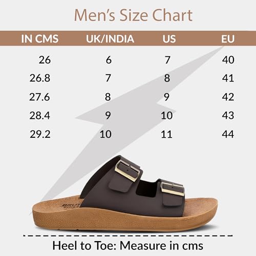 Image of BRUTON Stylish Men's Slippers | Comfortable, Lightweight & Anti-Skid | PU Material Casual Footwear for Office & Daily Use