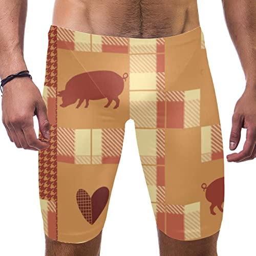 Maillot de bain pour homme motif animal orange taille S à 3XL HUI JIN SHOP