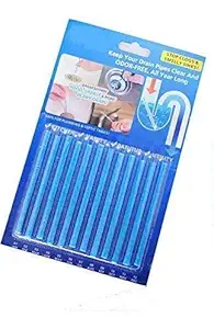 PAGALYetrade Drainage Block Remover Cleaning Rod Pipes for Toilet Bathtub and Kitchen Drain Cleaning. (1 Packs of 12 Sticks)