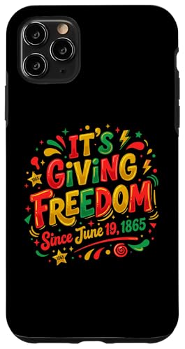Juneteenth Freedom Day June 19 1865 Celebration �X�}�z�P�[�X iPhone 11 Pro Max �p