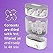Philips Avent Baby Bottle Sterilizer and Dryer Premium, Removes 99,9% of Bacteria, Chemicals Free, Capacity 6 Bottles/Teats/Accessories, Modular Space Saving Design, Model SCF293