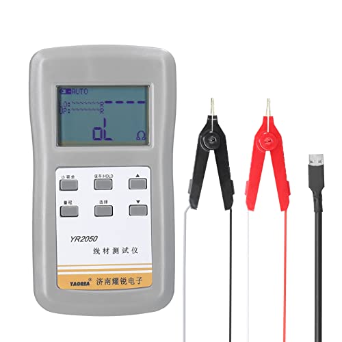 Handheld Portable High Accuracy?YAOREA YR2050 Handheld Portable High Accuracy 4-Wires Milliohm Meter Wireline Current Detecting Low Resistance Micro Resistance Meter Tester