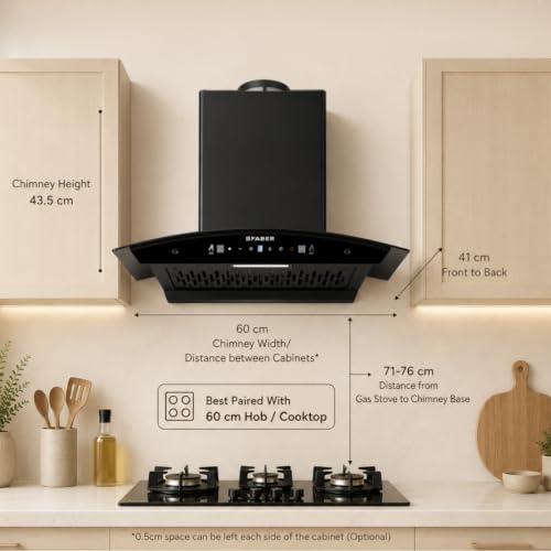 Image of Faber Delight Pro 60 cm Plug & Play Autoclean Chimney | Free Installation |1500 m /hr Suction | Filterless | Zero Maintenance cost on Filters for 2 years | 12 Years warranty on Motor