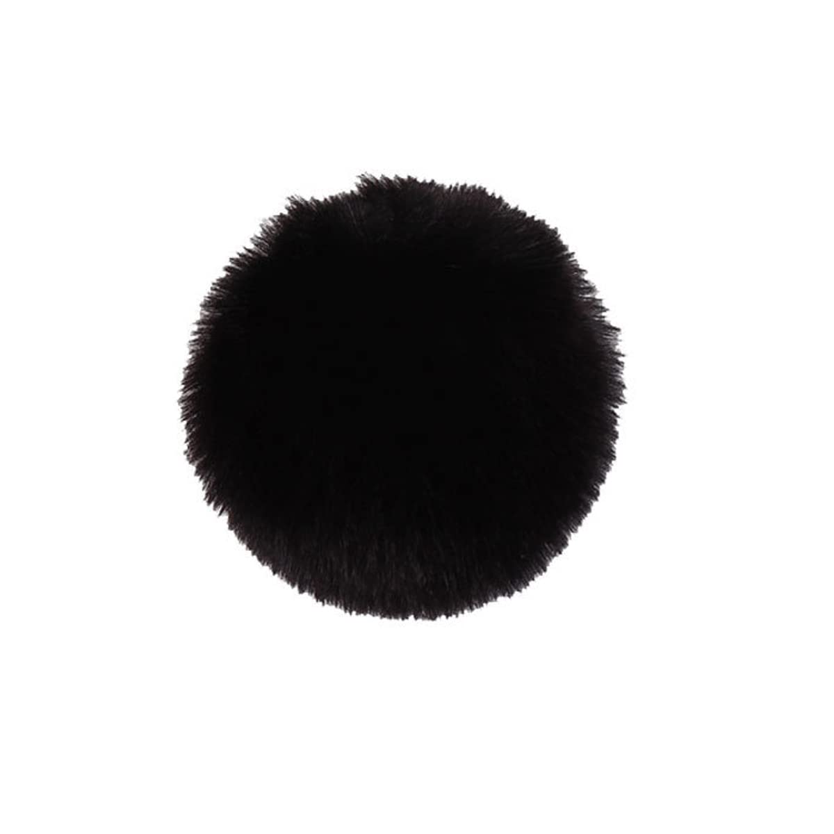 16pcs DIY Pom Pom Balls artificial fur Pompoms Key Ring for Scarves Gloves Knitting Hats,Bags, Keychains,light pink - Image 2