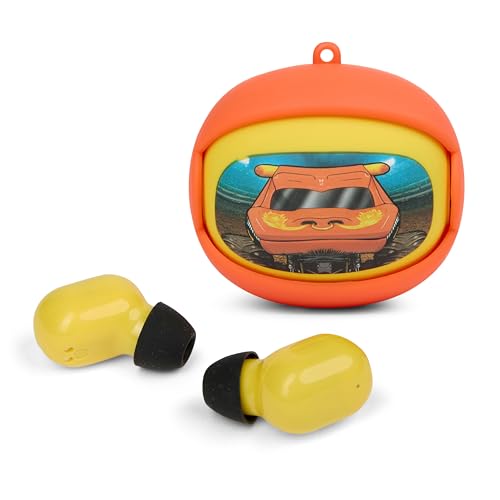 Image of Monster Jam - Wireless Earbuds, True Wireless Bluetooth Earbuds, in-Ear Headphones with Active Noise Cancelling and Charging Case (EI Toro)