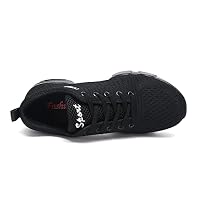Dame Split Sole Athletic Schuhe Trainer leichte Atmungsaktiv Jazz Fersenschuhe Training Komfort Tanzsneaker Moden Laufschuhe Leichte Schuhe Schwarz 40 – Ansicht 2