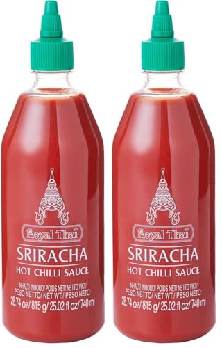 ROYAL THAI Salsa de Chili Sriracha, 1 x 740 ml (Paquete de 2)
