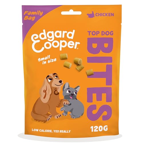 Edgard Cooper Premios para Perros, (Pato y Pollo, 1 x 50g), Pequeño, Bocaditos para Cachorros, Sin Cereales, Carne Fresca, Llena de aminoácidos Esenciales para un estómago Sano