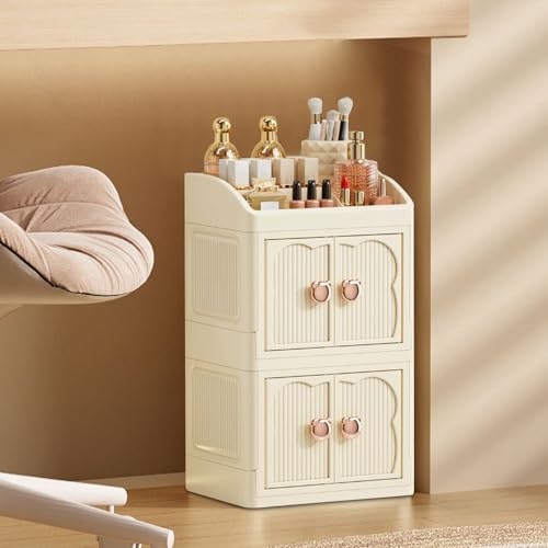 Organiseur de maquillage support empilable pour soins de la peau
