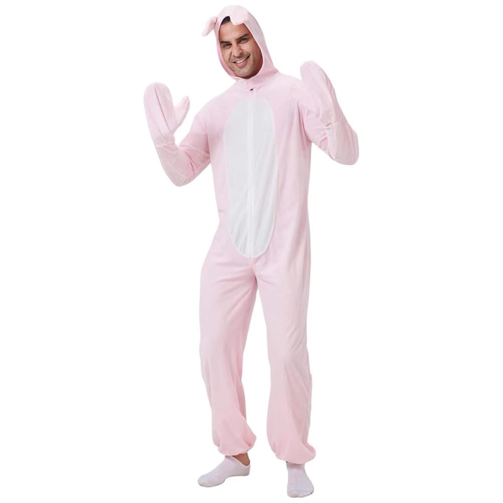 Lindos Pijamas De Conejito para Hombres Y Mujeres, Conejo De Dibujos Animados, Pascua, Navidad, Halloween, Disfraz De Cosplay para Adultos, Disfraces De Halloween, Monos
