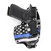 Thin Blue Line IWB Hybrid Concealed Carry Holster (Right-Hand, for Glock 43 & 43X)