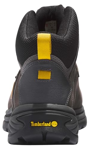 Timberland Bota de caminhada masculina impermeável com borda branca, Castle Grey-2024 Novo, 45