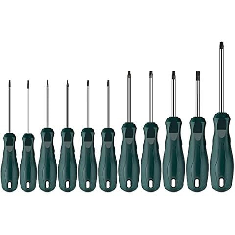VORXEON 11Pcs Magnetic Torx Screwdriver Set, TRX/Star Screwdrivers Professional Hand Tool Set for Computer Automobile Household Appliances Furniture Repair Cover