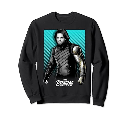 Sweatshirt Marvel Avengers Bucky imprimé vêtement pop culture pull hiver confortable