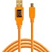 Produktbild Tether Tools TetherPro USB-Datenkabel (Anschlusskabel, Übertragungskabel) 4,6 Meter für USB 2.0 an USB 2.0 Mini-B (5-Pin) - Orange