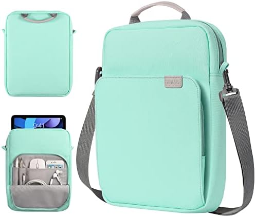 TiMOVO 9-11" Tablet Sleeve Bag Carrying Case with Shoulder Strap for iPad 10.2 2021-2019, iPad 10th Generation 2022, iPad Air 5/4 10.9, iPad Pro 11 2022-2018, Galaxy Tab A8 10.5, Pink