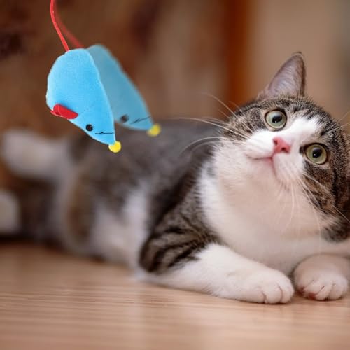 HOMOCONO Katzentunnel zur Versteck und Bewegungsermutigung mit Neun Löchern aus Braunem Stoff Interaktives Katzenspielzeug für Katzen und Kleine Haustiere-7