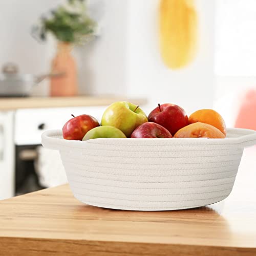 Mxmhome 3 Piece Baskets For Organizing - Woven Baskets For Storage, Cotton Rope Storage Baskets, Baskets For Shelves, Baby Nursery, Dog Toy Baskets, Cat Toy Box, Bathroom Organization Bin #TOP5