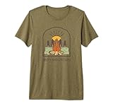 Iron Mountain Michigan Campfire Camping Up North Midwest Premium Tri-Blend T-Shirt