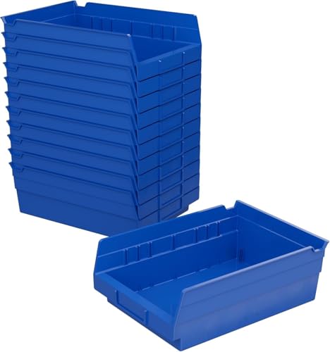 DIMENSIONI: Dimensioni esterne - 29,53 cm x 21,27 cm x 10,16 cm; Dimensioni interne - 26,04 cm x 18,08 cm x 10,16 cm; La parte anteriore della tramoggia con fondo curvo facilita il recupero delle piccole parti; La capacità di peso è limitata alla capacità di peso dello scaffale; Orgogliosamente prodotto negli Stati Uniti; I contenitori NON sono impilabili