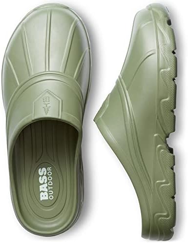BASS OUTDOOR Men's Comfy Field Slide Slipper, Deep Lchn Gn, 13 | Image 7