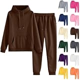 Sweatsuits Women 2 Piece Outfit 2026 Fall Casual Hoodie Sweat Set Oversized Sweatshirt Lounge Sweatpants With...