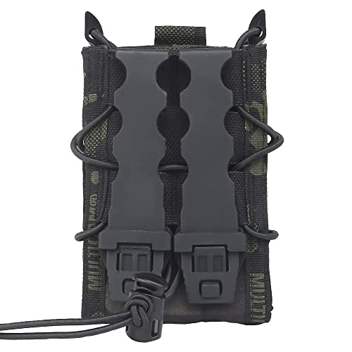 Tactical 5.56 Magazine Pouch Holster AK AR M4 AR15 Rifle Pistol Single Mag Bag Molle Hunting Shooting Military Airsoft Paintball (Color : MG-49-BCP, Size : M) - Image 3