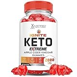 Justified Laboratories Ignite Keto ACV Gummies Extreme 2000MG Advanced Ignite Keto Gummies Apple Cider Vinegar Formulated with Pomegranate Beet Juice Powder B12 Vegan Non GMO 60 Gummys