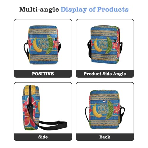 messenger bags crossbody bag men small crossbody purse Adjustable Strap for Outdoor Daily Outdoor Daily- Weaving Boho Banana4