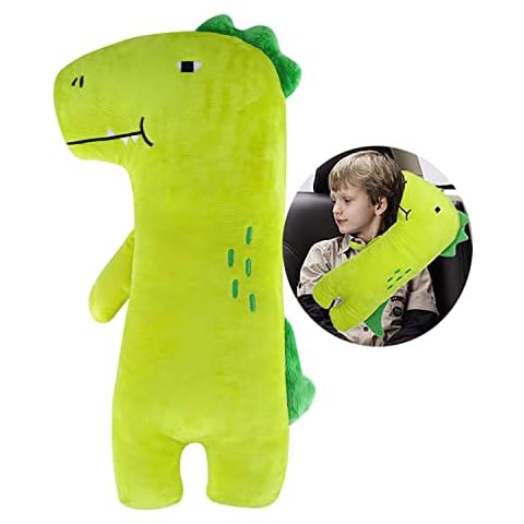 HKSICHENGKEJI Car Travel Pillow for Kids Car Seat Pillow Cute Cartoon Travel Pillow Cushion Breathable Head and Body Support Pillow for Sleeping Travel Neck Rest Car Seat Pillow Long Journey&Road Trip Cover