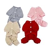 ZYHARUKO Winter-Hundemantel mit Anti-Haar-Haftung, dehnbare Beine, vollständige Abdeckung, für große Hunde, für den Außenbereich, warmer Hundeoverall mit flexiblen Kanten