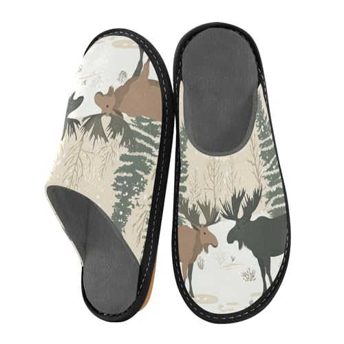Cartoon Christmas Home Slippers Bedroom Shoes Slippers Women Indoor Men's Indoor Outdoor Slippers