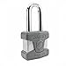 Kwikset 50MM SmartKey Padlock Long Shackle in Satin Chrome