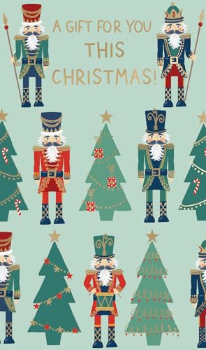 Nutcrackers & Trees Christmas Money Wallet Gift Card XMW148