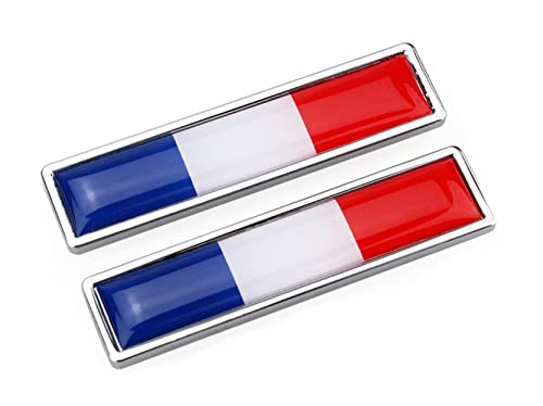 Anawakia Lot de 2 Voiture Autocollants Sticker Drapeau Français La France Allemagne Royaume-Uni Italie Espagne la Suède Amérique UE pour Décoration Voiture...